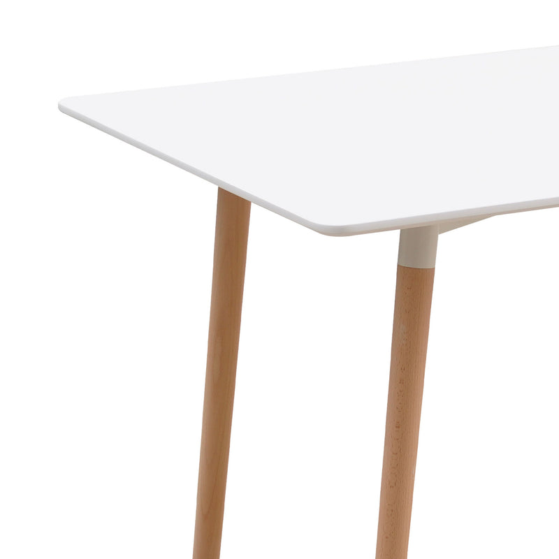 Scandi - Ensemble Table Rectangulaire De Repas + 4 Chaises - Transparent