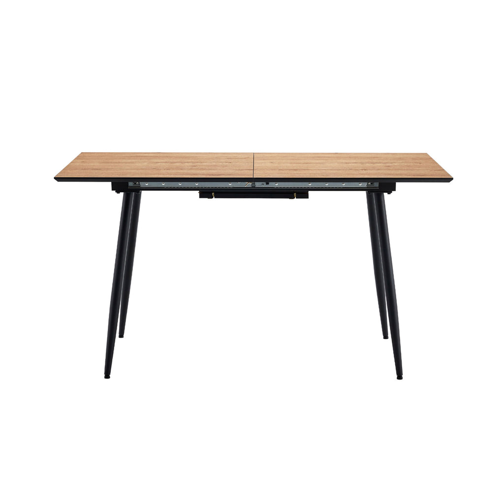 Scandi - Mesa de comedor extensible estilo escandinavo - Natural