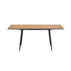 Scandi - Mesa de comedor extensible estilo escandinavo - Natural