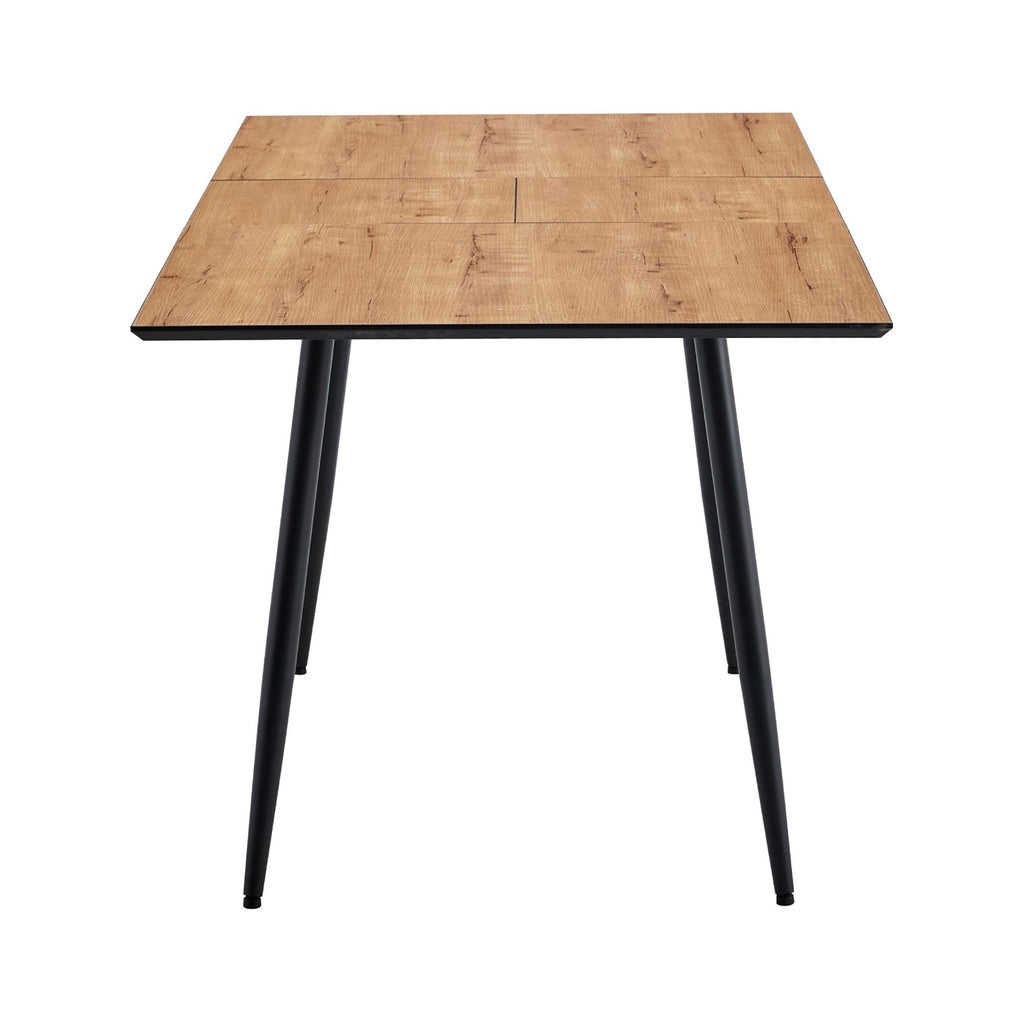 Scandi - Mesa de comedor extensible estilo escandinavo - Natural