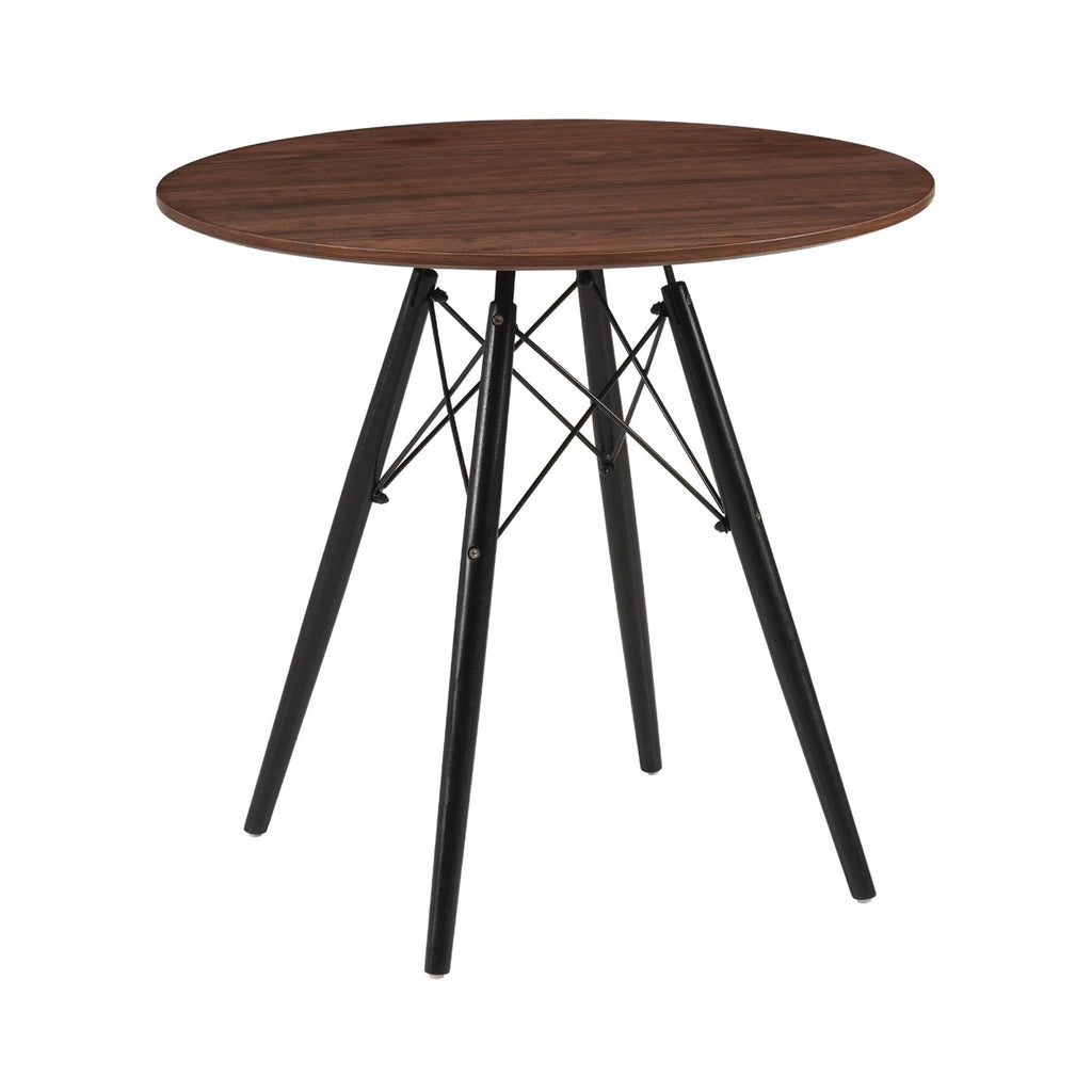 Scandi - Mesa de comedor redonda escandinava - Nogal