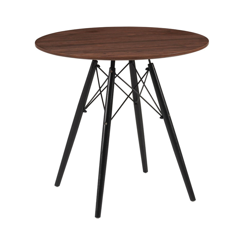 Scandi - Table De Repas Ronde Scandinave - Noyer