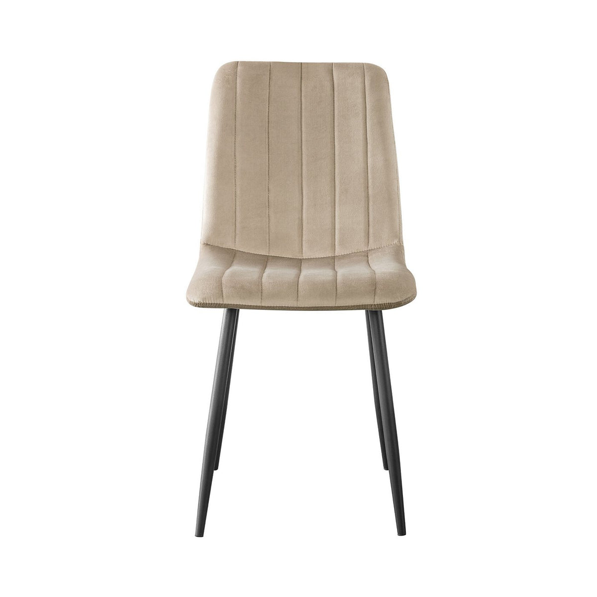 Velvet - Lot De 4 Chaises Repas - Velours - Taupe