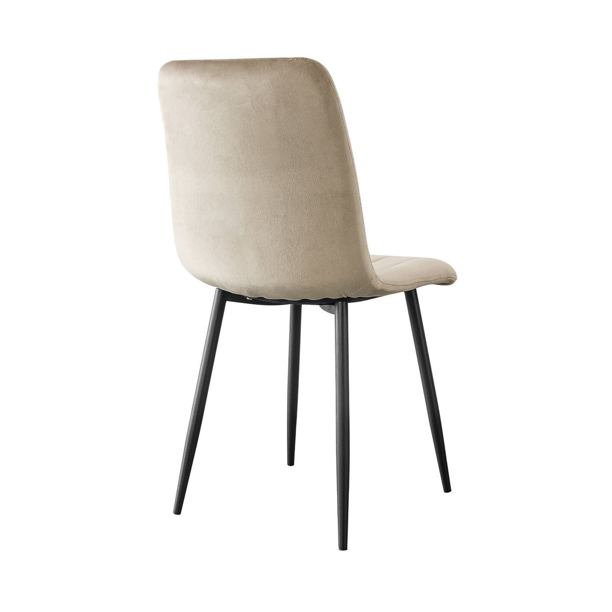 Velvet - Lot De 4 Chaises Repas - Velours - Taupe