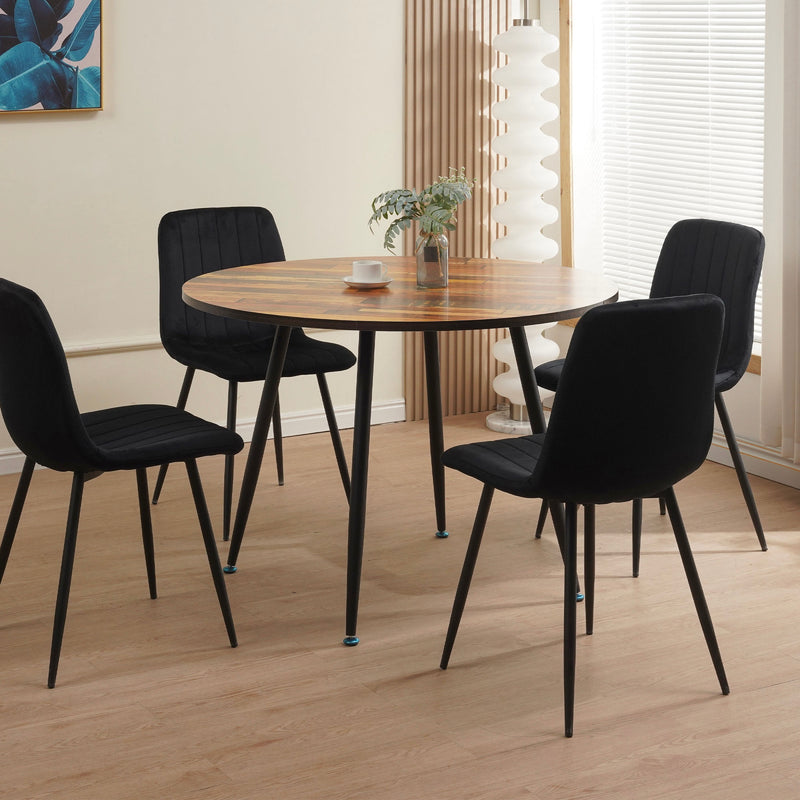 Scandi - Table De Repas Ronde Style Scandinave - Naturel
