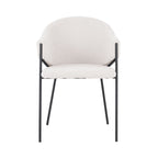 Sherpa - Lot De 2 Fauteuils De Repas - Tissu Bouclette - Blanc