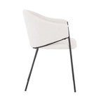 Sherpa - Lot De 2 Fauteuils De Repas - Tissu Bouclette - Blanc