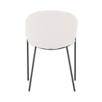 Sherpa - Lot De 2 Fauteuils De Repas - Tissu Bouclette - Blanc