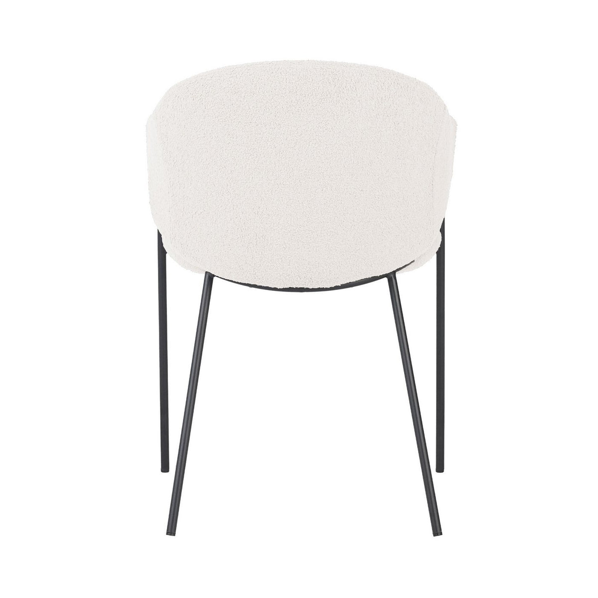 Sherpa - Lot De 2 Fauteuils De Repas - Tissu Bouclette - Blanc