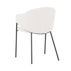 Sherpa - Lot De 2 Fauteuils De Repas - Tissu Bouclette - Blanc