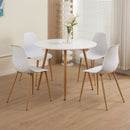 Scandi - Table À Manger Ronde Style Scandinave - Blanc