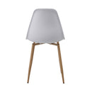 Scandi - Ensemble Table À Manger Ronde + 4 Chaises - Blanc