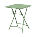 Baca - Ensemble Table + 2 Chaises De Jardin Pliable En Métal - Vert