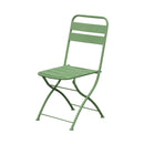 Baca - Ensemble Table + 2 Chaises De Jardin Pliable En Métal - Vert