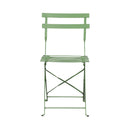 Baca - Ensemble Table + 2 Chaises De Jardin En Métal - Vert
