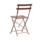 Baca - Ensemble Table + 2 Chaises De Jardin En Métal - Terracotta