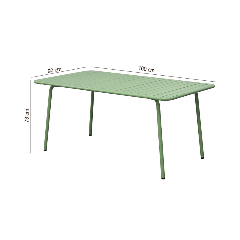 Baca - Table De Jardin En Métal - Vert