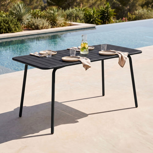 Baca - Table De Jardin En Métal - Gris