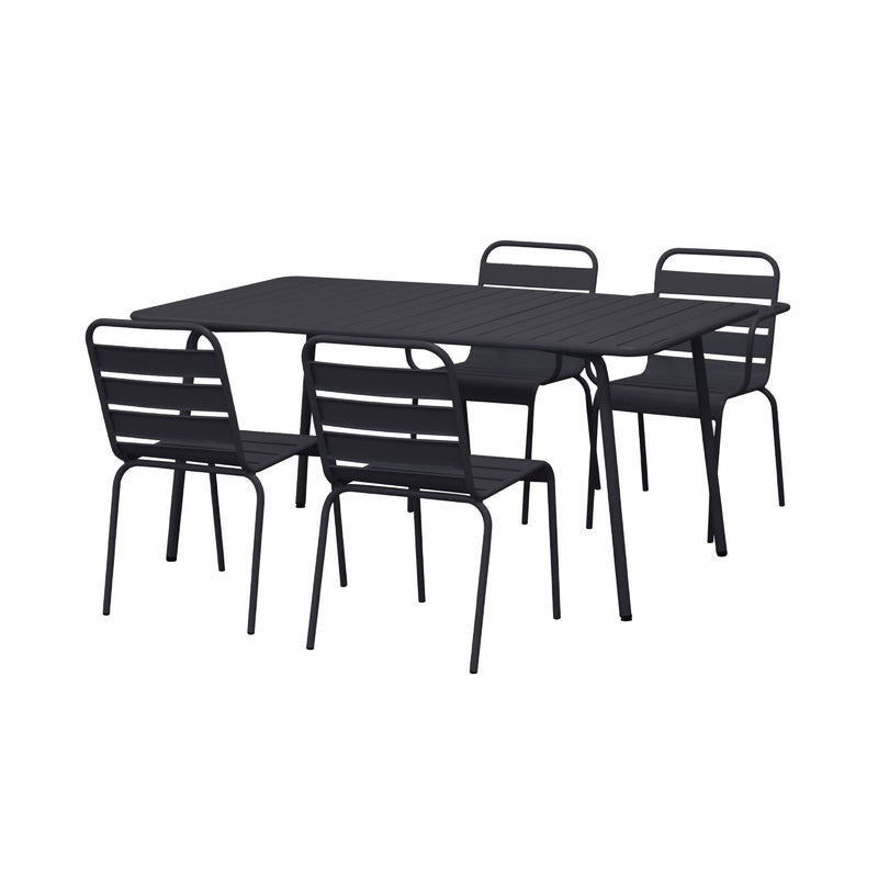Baca - Table De Jardin En Métal - Gris