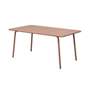 Baca - Table De Jardin En Métal - Terracotta