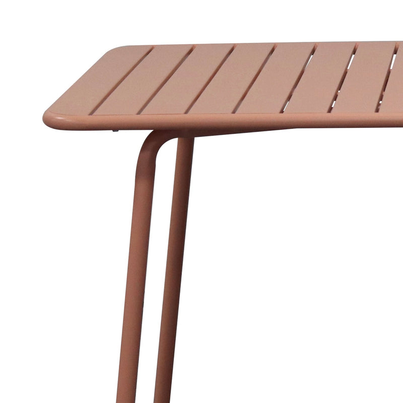 Baca - Table De Jardin En Métal - Terracotta