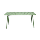 Baca - Ensemble Table De Jardin + 4 Fauteuils En Métal - Vert
