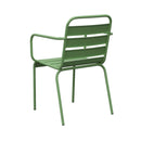 Baca - Ensemble Table De Jardin + 4 Fauteuils En Métal - Vert