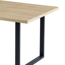 Alina - Table De Repas Et Pieds En Métal - Naturel