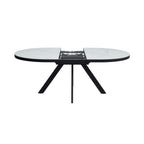 Inski - Table À Manger Ovale Extensible - 6 Places - Blanc