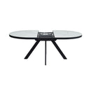 Inski - Table À Manger Ovale Extensible - Blanc