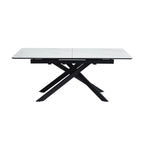 Inski - Table À Manger Extensible - 8 Places - Blanc