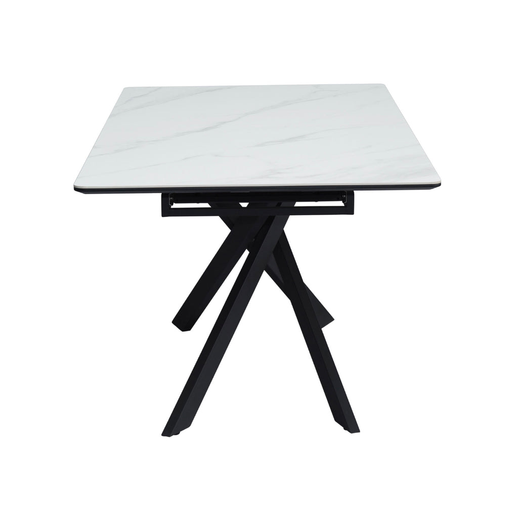 Inski - Table À Manger Extensible - 8 Places - Blanc