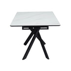 Inski - Table À Manger Extensible - 8 Places - Blanc