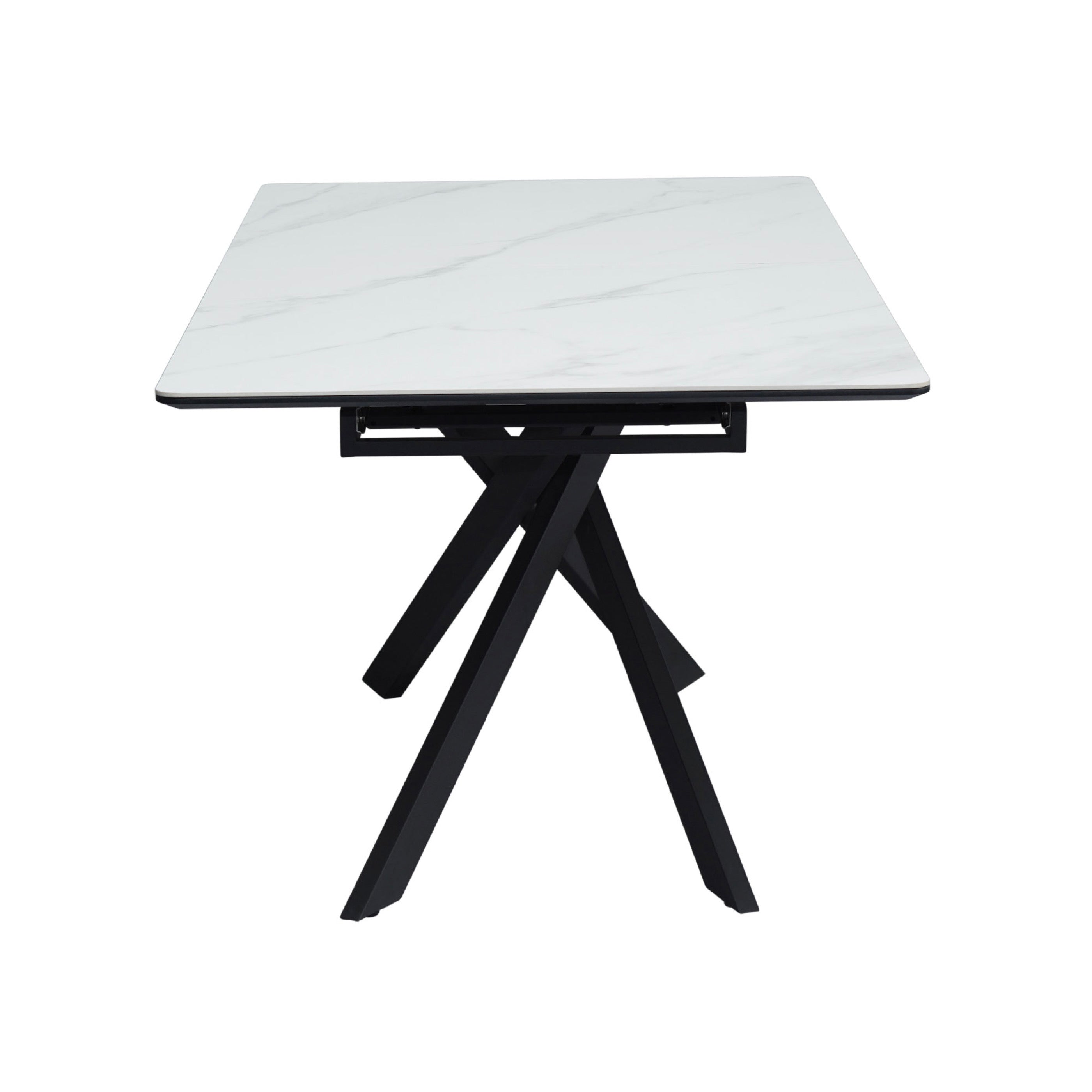 Inski - Table À Manger Extensible - 8 Places - Blanc