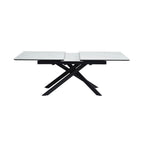 Inski - Table À Manger Extensible - 8 Places - Blanc