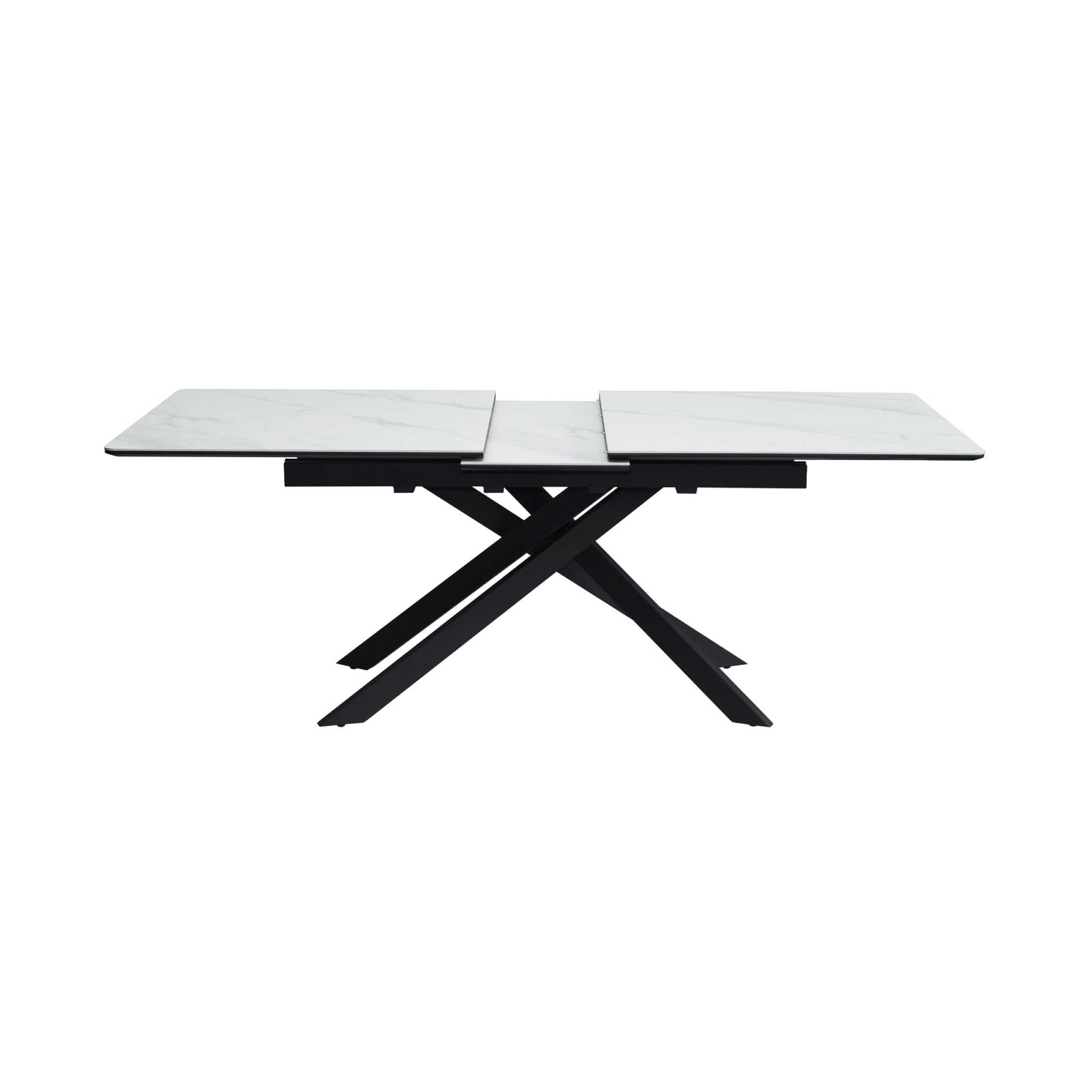 Inski - Table À Manger Extensible - 8 Places - Blanc