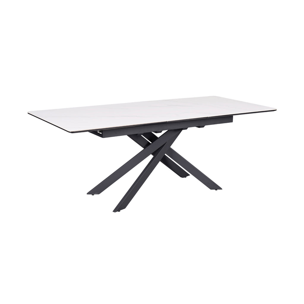 Inski - Table À Manger Extensible - 8 Places - Blanc