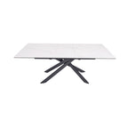 Inski - Table À Manger Extensible - 8 Places - Blanc