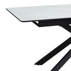 Inski - Table À Manger Extensible - 8 Places - Blanc