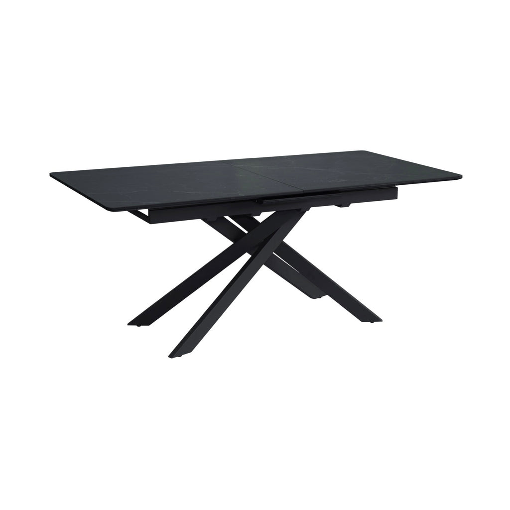 Inski - Table À Manger Extensible - 8 Places - Noir