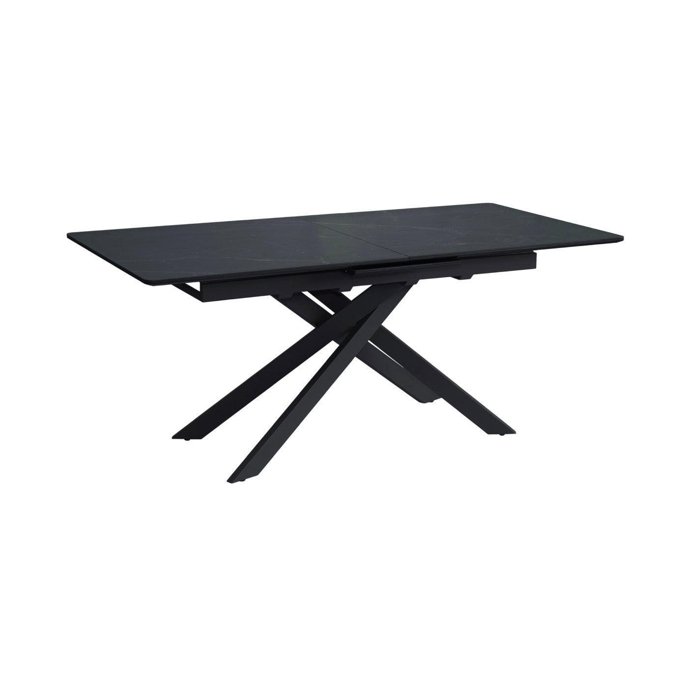 Inski - Table À Manger Extensible - 8 Places - Noir