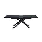 Inski - Table À Manger Extensible - 8 Places - Noir