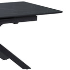 Inski - Table À Manger Extensible - 8 Places - Noir