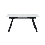 Inski - Table À Manger Extensible En Céramique - 6 Places - Blanc