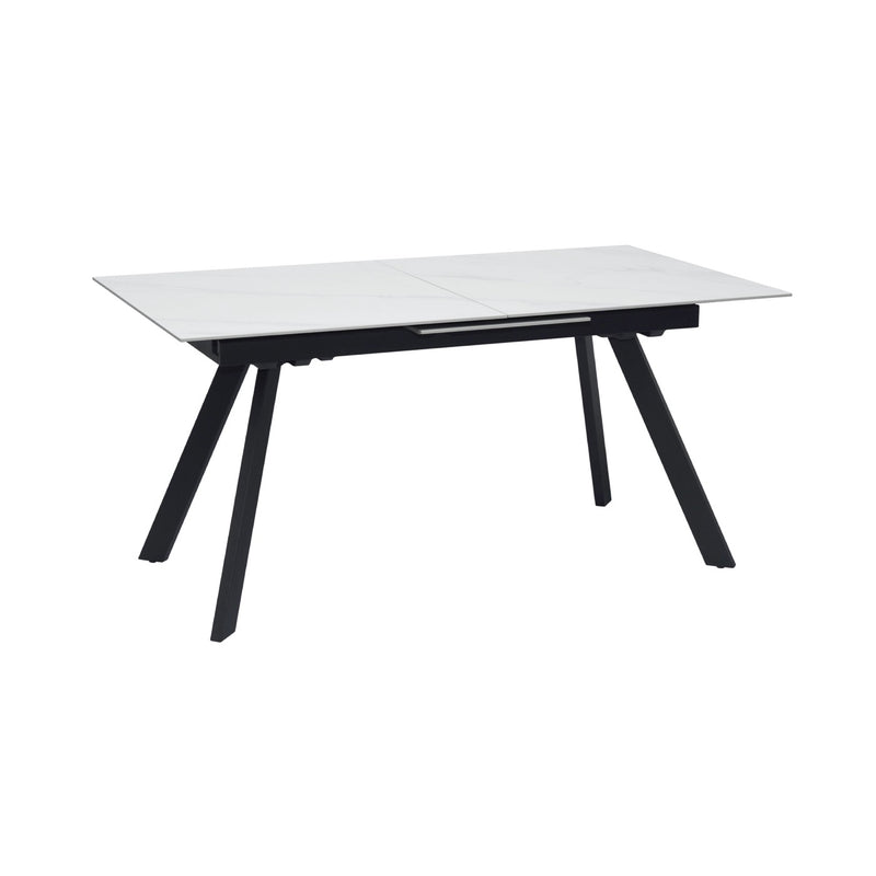 Inski - Table À Manger Extensible En Céramique - Blanc
