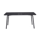 Baca - Ensemble Table + 4 Chaises + 2 Fauteuils En Métal - Gris