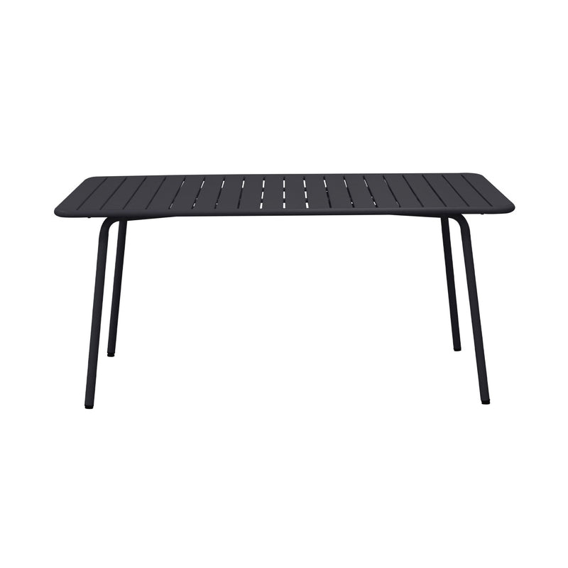 Baca - Ensemble Table + 4 Chaises + 2 Fauteuils En Métal - Gris