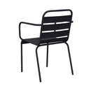 Baca - Ensemble Table + 4 Chaises + 2 Fauteuils En Métal - Gris