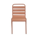 Baca - Ensemble Table + 4 Chaises + 2 Fauteuils En Métal - Terracotta