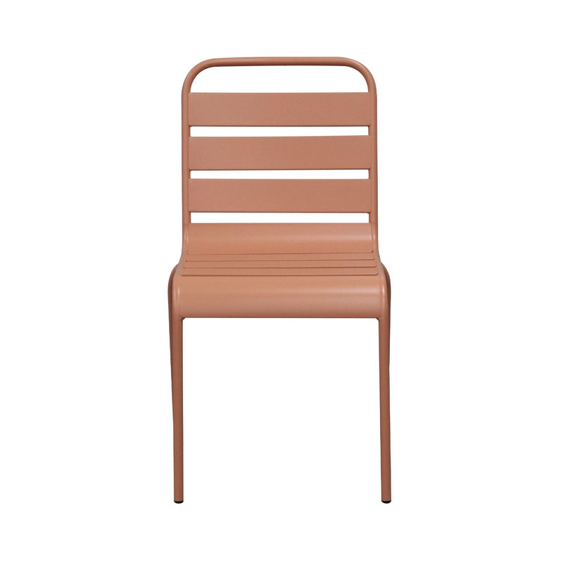 Baca - Ensemble Table + 4 Chaises + 2 Fauteuils En Métal - Terracotta